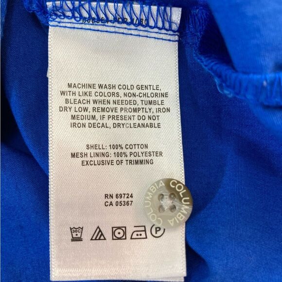 Columbia PFG XL Florida Gators Blue Vented Fishing Shirt Outdoor Logo Gear - Picture 7 of 10